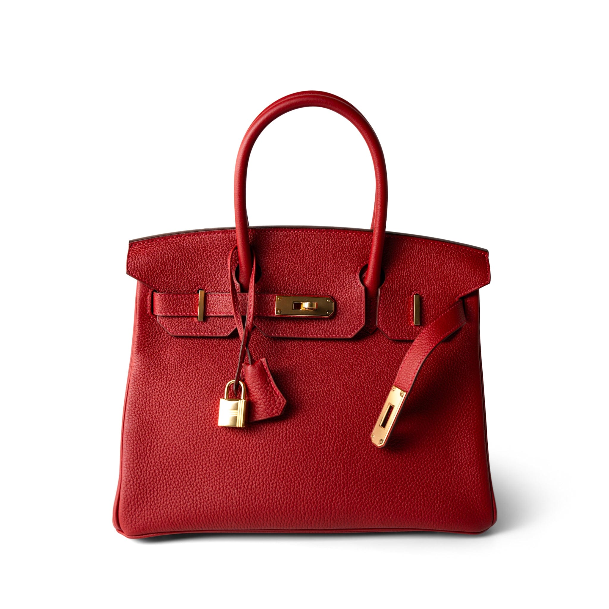 Hermes Handbag Red / Birkin Hermes Birkin 30 Rouge Casaque (red) Togo Leather Gold Plated Hardware -Knockoff
