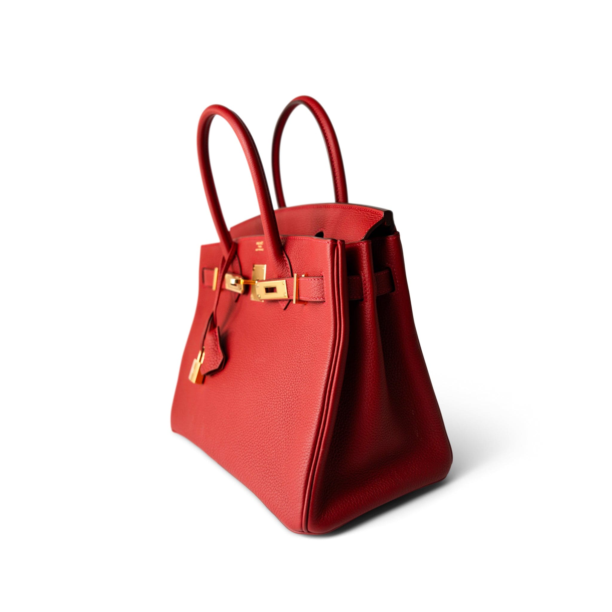 Hermes Handbag Red / Birkin Hermes Birkin 30 Rouge Casaque (red) Togo Leather Gold Plated Hardware -Knockoff
