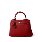 Hermes Handbag Red / Kelly Kelly Sellier 25 Rouge Casaque Epsom Gold Plated A Stamp -Knockoff
