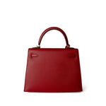 Hermes Handbag Red / Kelly Kelly Sellier 25 Rouge Casaque Epsom Gold Plated A Stamp -Knockoff
