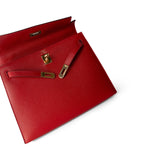 Hermes Handbag Red / Kelly Kelly Sellier 25 Rouge Casaque Epsom Gold Plated A Stamp -Knockoff
