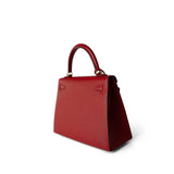 Hermes Handbag Red / Kelly Kelly Sellier 25 Rouge Casaque Epsom Gold Plated A Stamp -Knockoff
