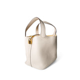 Hermes Handbag White / Picotin Picotin 22 Nata Taurillon Clemence Gold Plated Z Stamp -Knockoff
