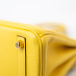 Hermes Handbag Yellow Birkin 25 Jaune de Naples Veau Taurillon Novillo Leather Gold Plated Hardware D Stamp -Knockoff
