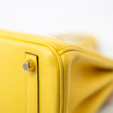 Hermes Handbag Yellow Birkin 25 Jaune de Naples Veau Taurillon Novillo Leather Gold Plated Hardware D Stamp -Knockoff
