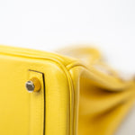 Hermes Handbag Yellow Birkin 25 Jaune de Naples Veau Taurillon Novillo Leather Gold Plated Hardware D Stamp -Knockoff
