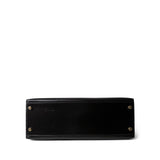 Hermes LKelly Sellier 32 Black Box Calfskin Gold Plated (U) Stamp -Knockoff
