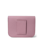 Hermes Mauve Constance Slim Wallet Mauve Sylvestre Palladium Plated U Stamp -Knockoff
