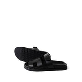 Hermes Sandals Black Chypre Sandals Black Calfskin (Size 38.5 / 8) -Knockoff
