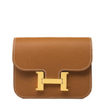 Hermes Wallet  Hermès Gold Veau Epsom Constance Slim Wallet -Knockoff
