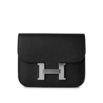 Hermes Wallet Wallet / Black Black Epsom Constance Slim Wallet Palladium Hardware -Knockoff
