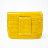 Hermes Wallet Yellow  Hermès Mimosa Alligator Mississippiensis Constance Slim Wallet -Knockoff
