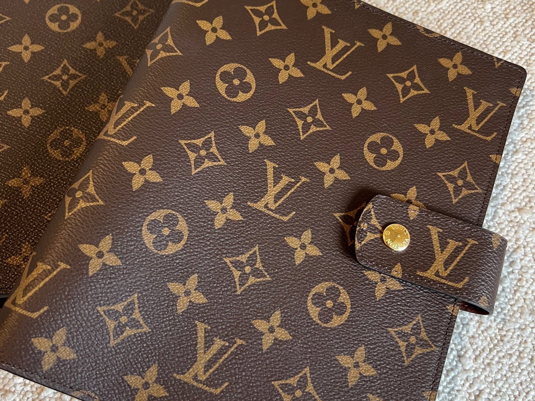 Louis Vuitton Agenda Cover Brown Louis Vuitton Monogram Large Ring Agenda Cover -Knockoff
