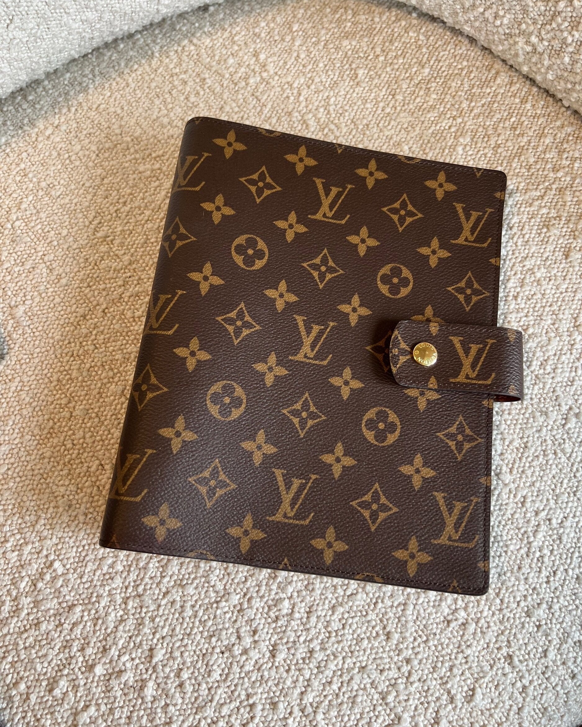 Louis Vuitton Agenda Cover Brown Louis Vuitton Monogram Large Ring Agenda Cover -Knockoff
