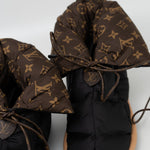 Louis Vuitton Boots Black Louis Vuitton Ankle Comfort Black Water Repellent Nylon Monogram Boots/Booties -Knockoff
