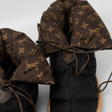 Louis Vuitton Boots Black Louis Vuitton Ankle Comfort Black Water Repellent Nylon Monogram Boots/Booties -Knockoff
