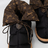 Louis Vuitton Boots Black Louis Vuitton Ankle Comfort Black Water Repellent Nylon Monogram Boots/Booties -Knockoff
