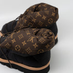 Louis Vuitton Boots Black Louis Vuitton Ankle Comfort Black Water Repellent Nylon Monogram Boots/Booties -Knockoff
