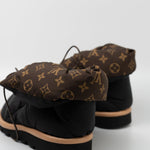 Louis Vuitton Boots Black Louis Vuitton Ankle Comfort Black Water Repellent Nylon Monogram Boots/Booties -Knockoff
