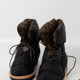 Louis Vuitton Boots Black Louis Vuitton Ankle Comfort Black Water Repellent Nylon Monogram Boots/Booties -Knockoff
