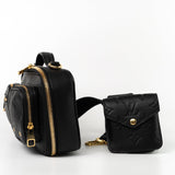 Louis Vuitton Crossbody Black Louis Vuitton Utility Crossbody Bag Black Monogram Embossed -Knockoff
