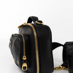 Louis Vuitton Crossbody Black Louis Vuitton Utility Crossbody Bag Black Monogram Embossed -Knockoff
