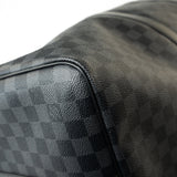 Louis Vuitton Duffle Bag Louis Vuitton Keepall 55 Bandouliere in Damier Graphite Canvas -Knockoff
