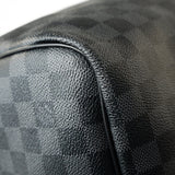 Louis Vuitton Duffle Bag Louis Vuitton Keepall 55 Bandouliere in Damier Graphite Canvas -Knockoff
