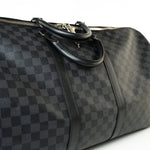 Louis Vuitton Duffle Bag Louis Vuitton Keepall 55 Bandouliere in Damier Graphite Canvas -Knockoff
