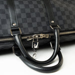 Louis Vuitton Duffle Bag Louis Vuitton Keepall 55 Bandouliere in Damier Graphite Canvas -Knockoff
