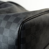 Louis Vuitton Duffle Bag Louis Vuitton Keepall 55 Bandouliere in Damier Graphite Canvas -Knockoff
