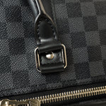 Louis Vuitton Duffle Bag Louis Vuitton Keepall 55 Bandouliere in Damier Graphite Canvas -Knockoff
