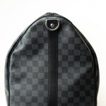 Louis Vuitton Duffle Bag Louis Vuitton Keepall 55 Bandouliere in Damier Graphite Canvas -Knockoff
