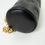 Louis Vuitton Handbag Black Louis Vuitton Black Monogram Calfskin Leather Papillon BB Bag -Knockoff
