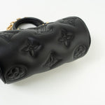 Louis Vuitton Handbag Black Louis Vuitton Black Monogram Calfskin Leather Papillon BB Bag -Knockoff
