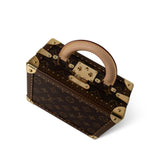 Louis Vuitton Handbag Brown Louis Vuitton Monogram Coated Canvas Petite Valise Top Handle Trunk Bag -Knockoff
