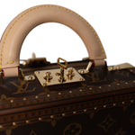 Louis Vuitton Handbag Brown Louis Vuitton Monogram Coated Canvas Petite Valise Top Handle Trunk Bag -Knockoff
