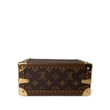 Louis Vuitton Handbag Brown Louis Vuitton Monogram Coated Canvas Petite Valise Top Handle Trunk Bag -Knockoff
