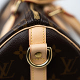 Louis Vuitton Handbag Brown Louis Vuitton Monogram Speedy Bandouliere 25 -Knockoff
