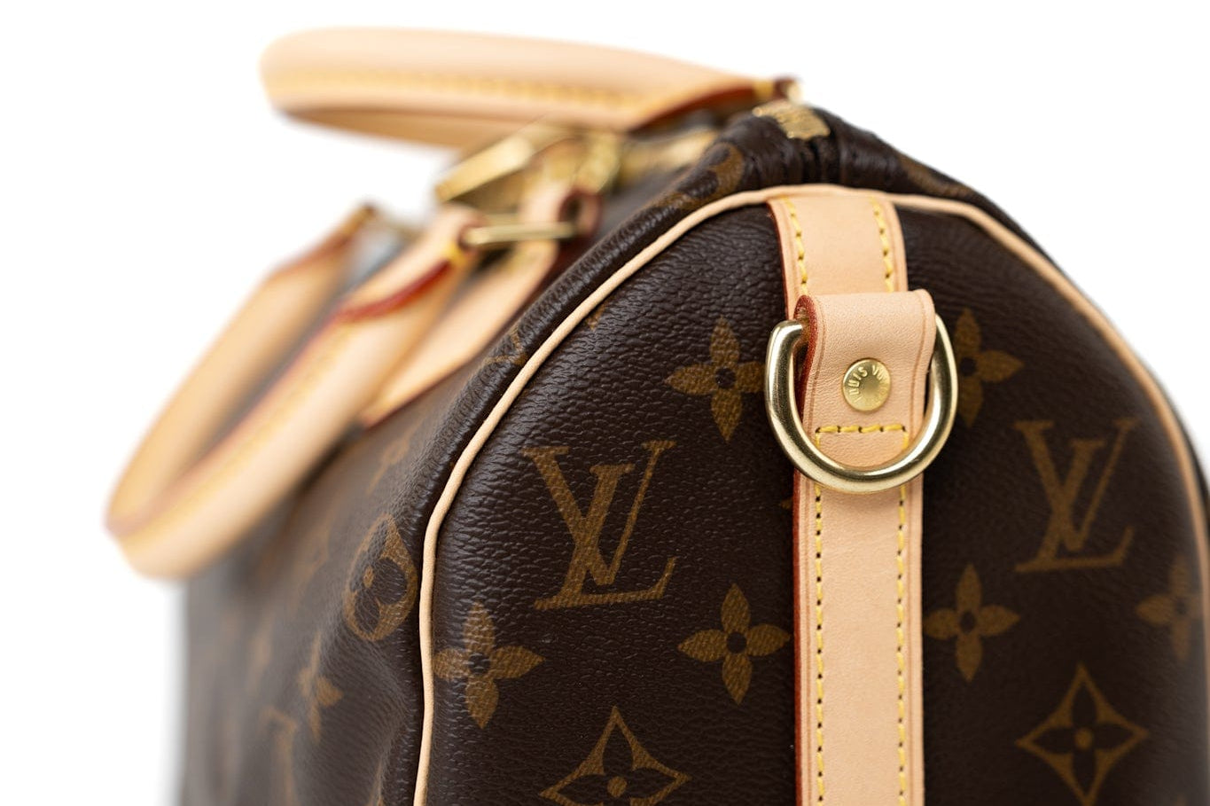 Louis Vuitton Handbag Brown Louis Vuitton Monogram Speedy Bandouliere 25 -Knockoff
