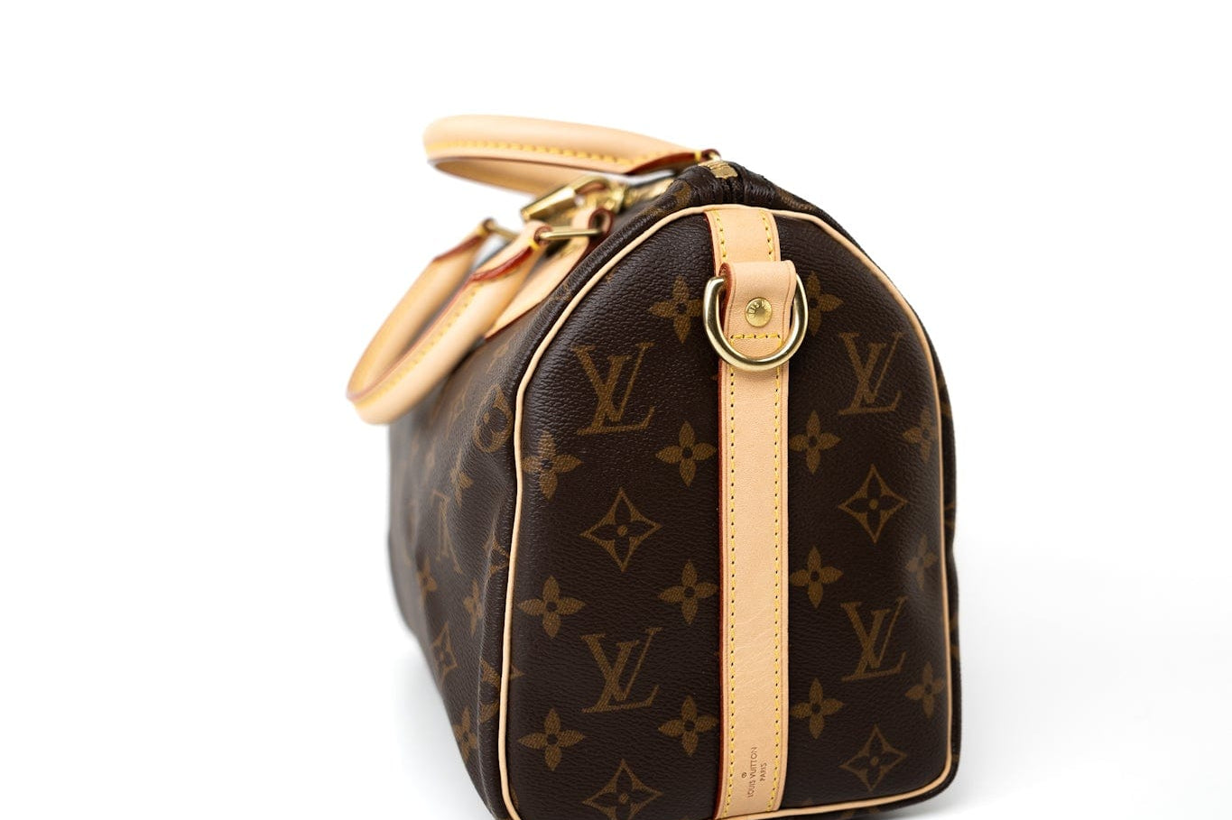 Louis Vuitton Handbag Brown Louis Vuitton Monogram Speedy Bandouliere 25 -Knockoff
