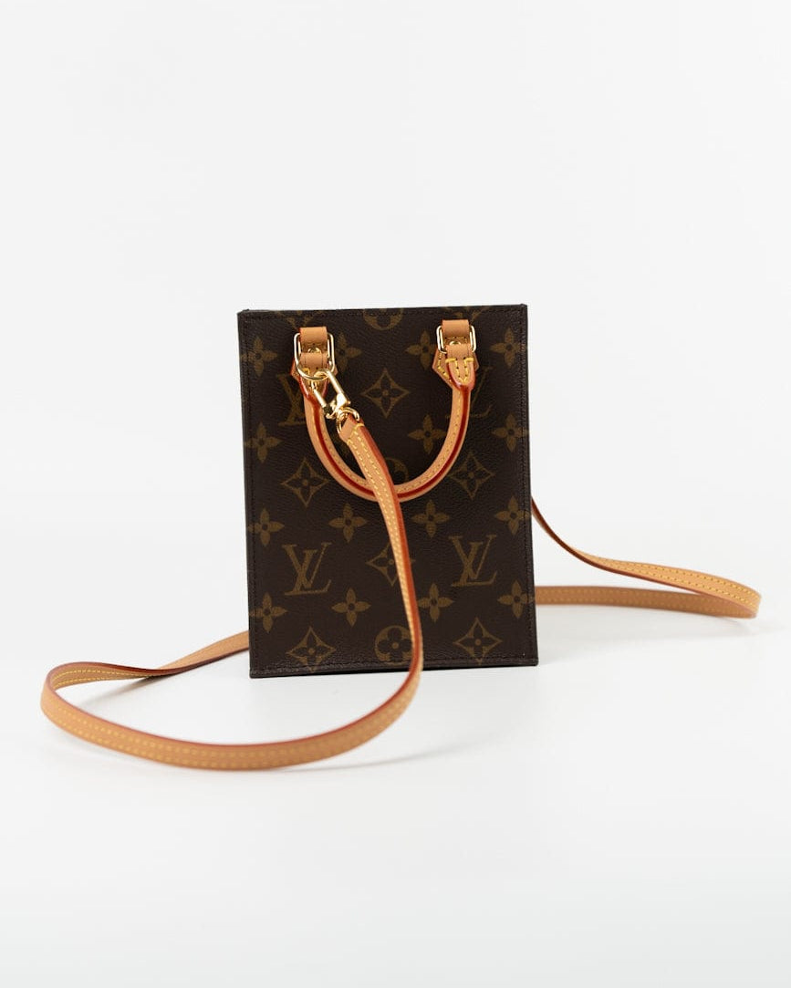 Louis Vuitton Handbag Brown Louis Vuitton Petit Sac Plat -Knockoff
