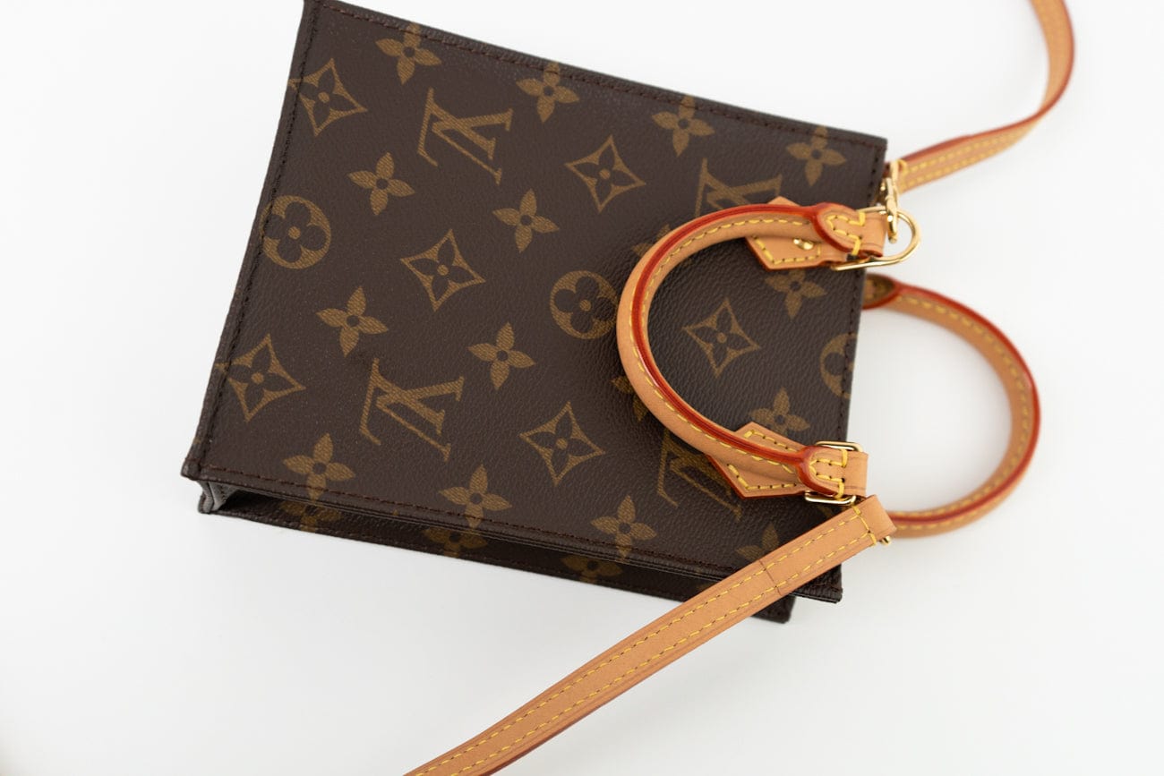 Louis Vuitton Handbag Brown Louis Vuitton Petit Sac Plat -Knockoff
