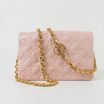 Louis Vuitton Handbag Louis Vuitton Pochette Coussin Light Pink Lambskin Embossed -Knockoff
