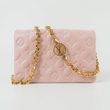 Louis Vuitton Handbag Louis Vuitton Pochette Coussin Light Pink Lambskin Embossed -Knockoff
