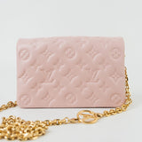 Louis Vuitton Handbag Louis Vuitton Pochette Coussin Light Pink Lambskin Embossed -Knockoff
