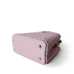 Louis Vuitton Handbag Pink Louis Vuitton Capucines Nano Exotic Ostrich Pink -Knockoff
