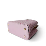 Louis Vuitton Handbag Pink Louis Vuitton Capucines Nano Exotic Ostrich Pink -Knockoff
