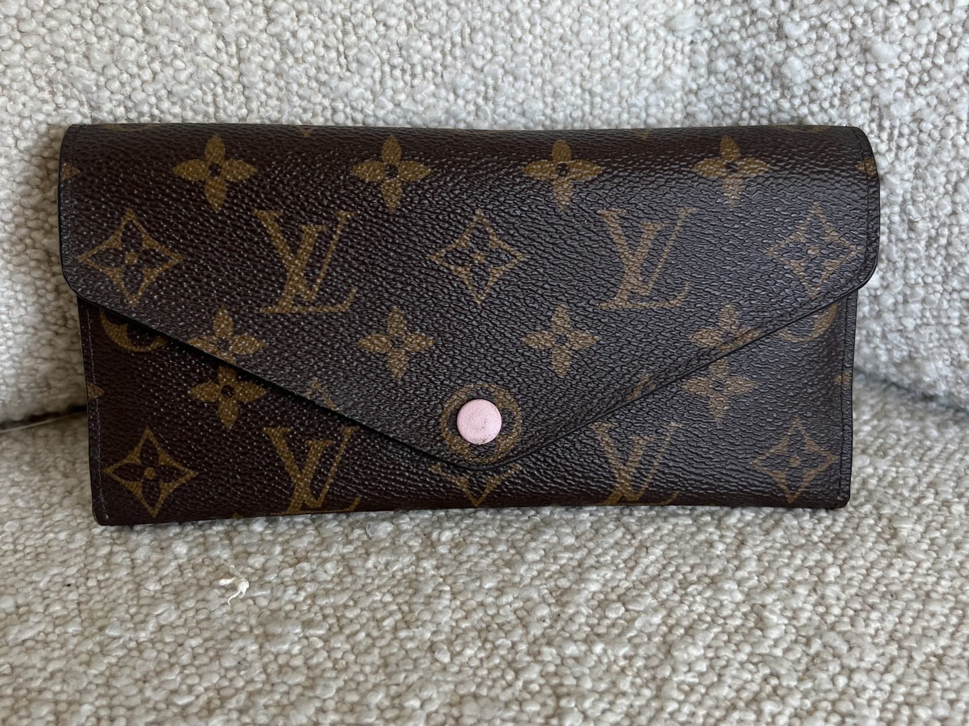 Louis Vuitton Pouch Purse Brown Louis Vuitton Rose Ballerine Monogram Canvas Josephine Wallet -Knockoff
