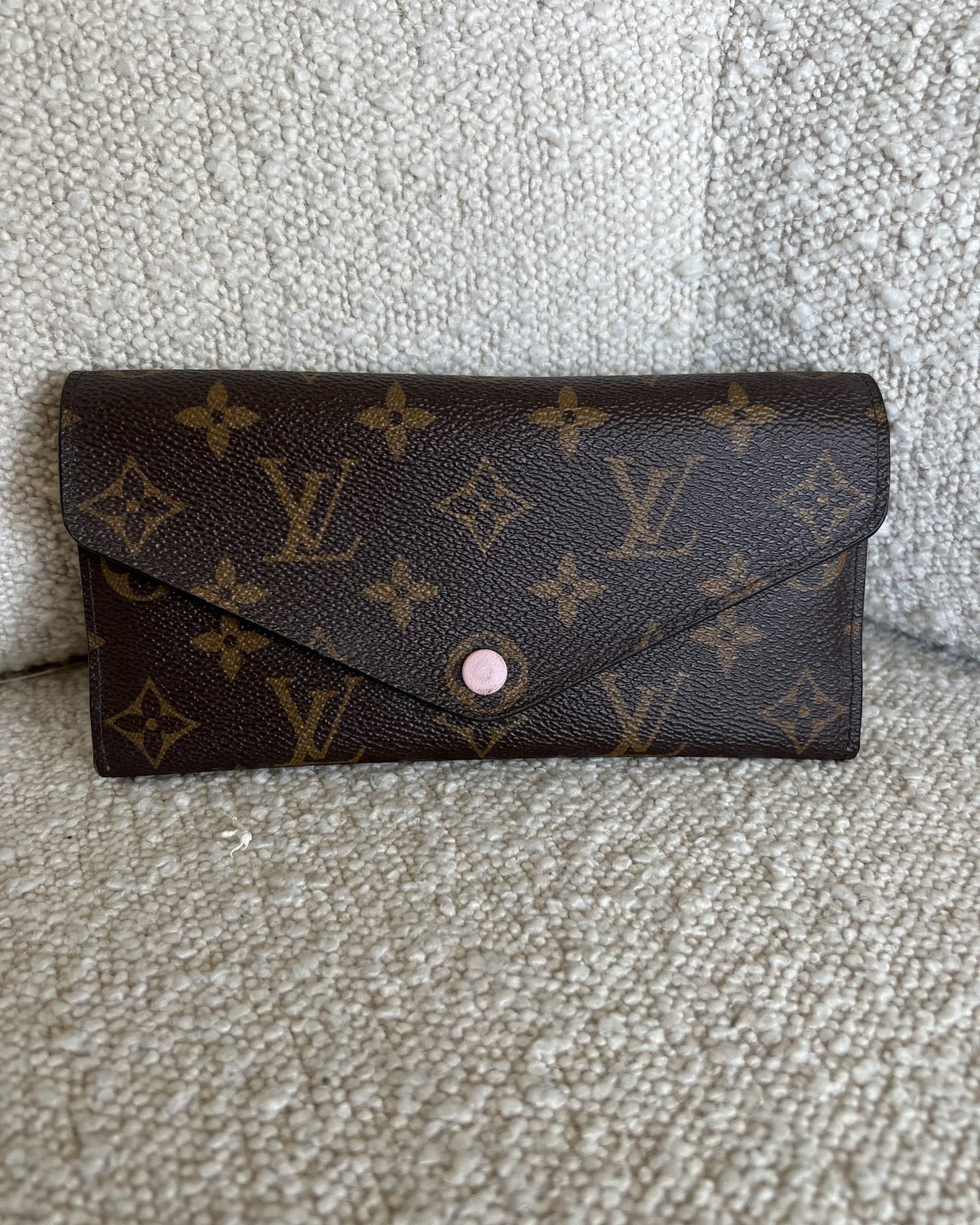 Louis Vuitton Pouch Purse Brown Louis Vuitton Rose Ballerine Monogram Canvas Josephine Wallet -Knockoff
